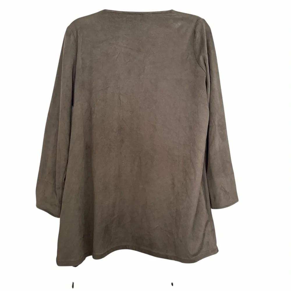 Gretchen Scott Open Front Waterfall Jacket Size Medium_4